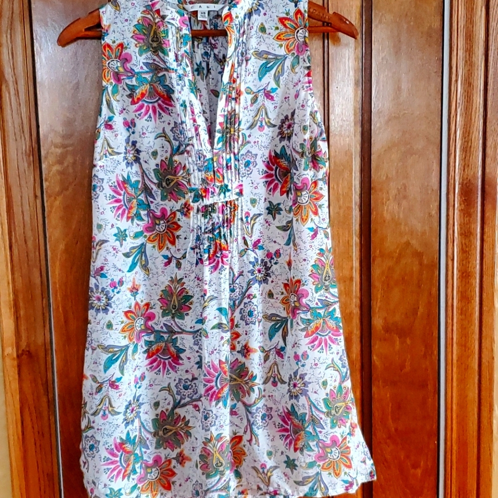 Cabi Paisley Tunic Top